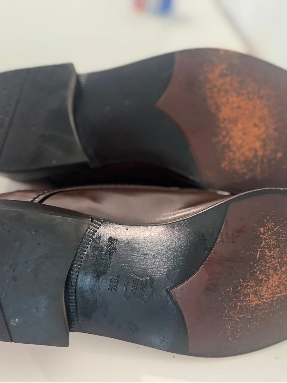 Men's Leather Derby Shoes in Rich Brown